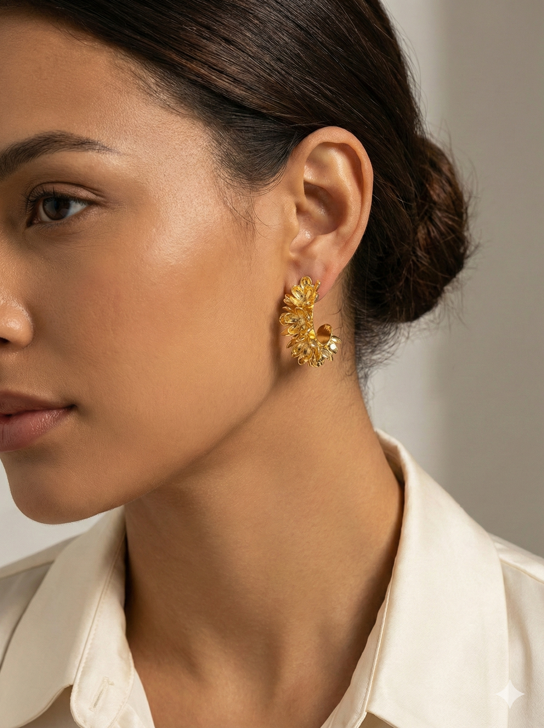Aretes Aura dorada
